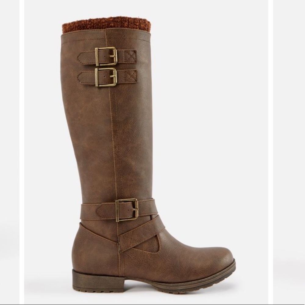 Sweater Cuff Riding Boot